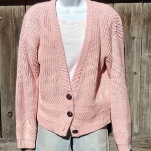 Vintage Pink Cardigan Sz M